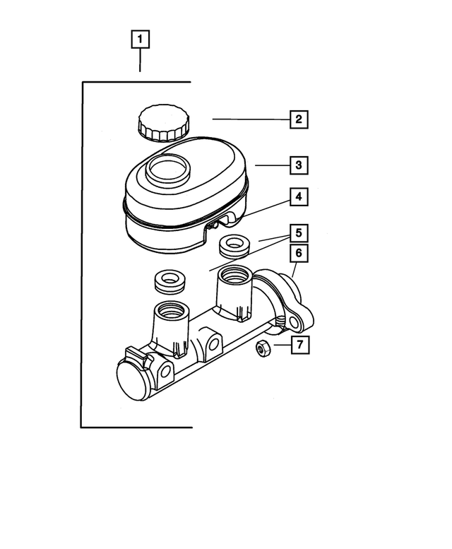 5017577AA - Service Brakes: Brake Master Cylinder Reservoir for Mopar Image