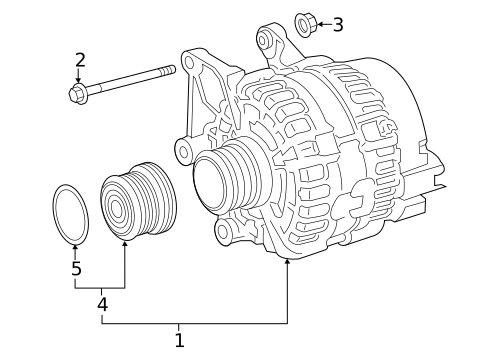 Alternator for 2017 INFINITI Q60 #0