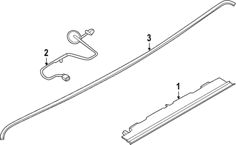 High Mounted Stop Lamp for 2022 Porsche Taycan #0