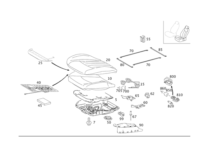 4180 - Driver Seat: Hexalobular Screw for Mercedes-Benz: AMG GT, AMG GT Black Series, AMG GT C, AMG GT R, AMG GT S, C230, C240, C250, C280, C300, C32 AMG, C320, C350, C55 AMG, C63 AMG, CLK63 AMG, CLS400, CLS500, CLS55 AMG, CLS550, CLS63 AMG, CLS63 AMG S, E250, E320, E350, E400, E500, E55 AMG, E550, E63 AMG, E63 AMG S, G55 AMG, G550, G550 4x4, G63 AMG, G65 AMG, GLK250, GLK350, SLC300, SLC43 AMG, SLK250, SLK300, SLK350, SLK55 AMG Image image