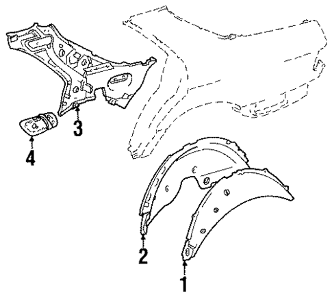 Inner Structure for 1988 Mercedes-Benz 420SEL #0