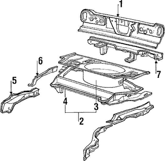 41348111900 - Body: Rear Body Panel for BMW Image