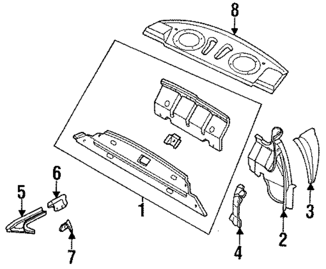 4741452 - Body: Rear Body Panel for Mopar Image
