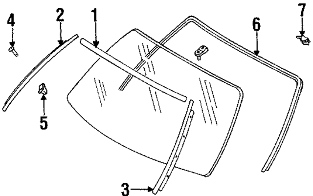 7684885E10 - : Reveal Molding Grommet for Nissan Image