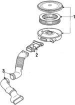 E5ZZ9600A - Engine: Air Cleaner for Ford: LTD | Mercury: Marquis Image