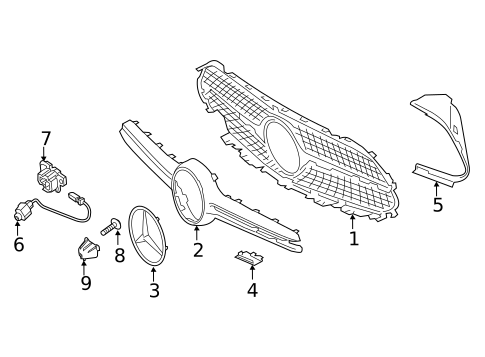 Grille & Components for 2025 Mercedes-Benz CLE300 #4