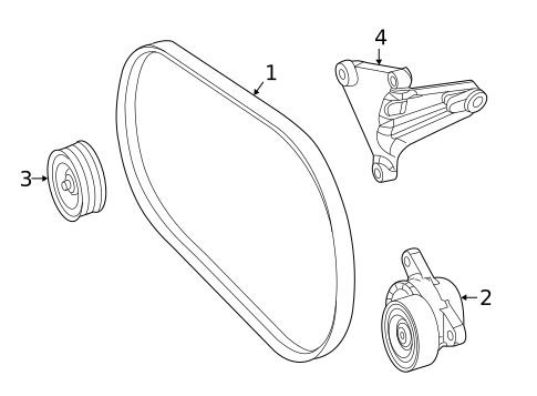 Belts & Pulleys for 2016 Mercedes-Benz GLE350 #0