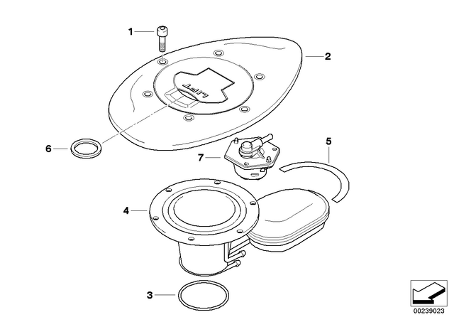 16112324949 - : Filler Cap for BMW-Motorrad Image