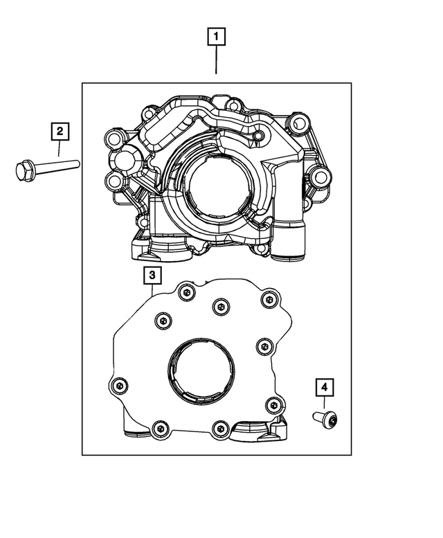 « 6101233 – Engine : Tête Hexagonale Boulon Et Rondelle Conique, Montage pour Mopar Image »