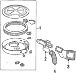E3TZ9600EA - Engine: Air Cleaner Assembly for Ford Image