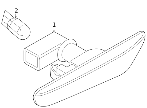 Side Repeater Lamps for 2009 BMW 128i #0