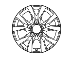 4261160G80 - : Wheel Disc for Toyota: Land Cruiser Image