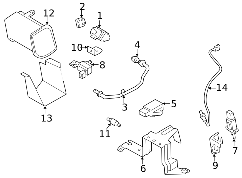 Emission Components for 2003 Mazda Miata #0