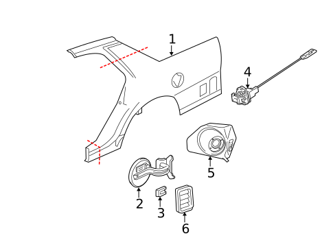 Quarter Panel & Components for 2006 Ford Crown Victoria #0