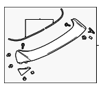 D10E51960L27 - : Rear Spoiler for Mazda: CX-3 Image