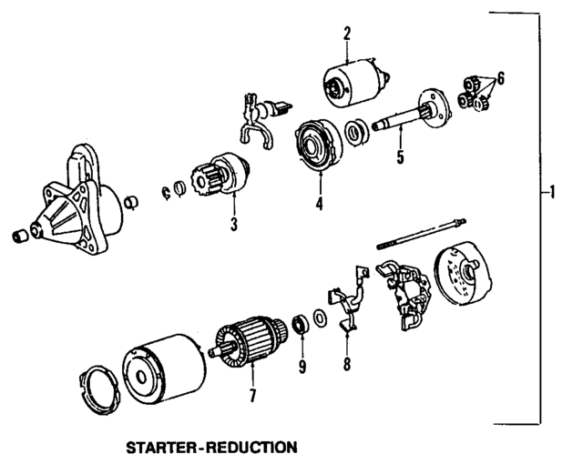 FE1H18400R00 - Electrical: Starter for Mazda Image