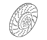 34107889661 - Brakes: Rotor for BMW: M2, M3, M4 Image