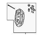 34109503414 - Brakes: Caliper for BMW: M3, M4 Image