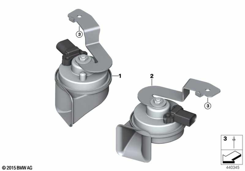 Horn for 2019 BMW 740eX #0