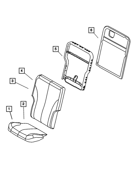 Rear Seats-Folding and Quads for 2004 Chrysler Pacifica #0
