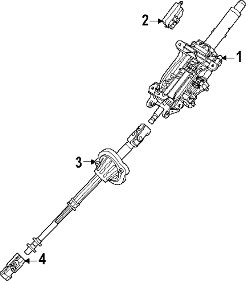 Steering Column Assembly for 2024 Porsche Macan #1