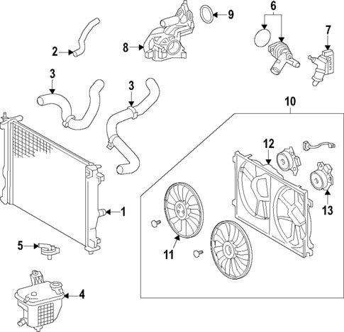 Cooling System for 2019 Lexus UX200 #0