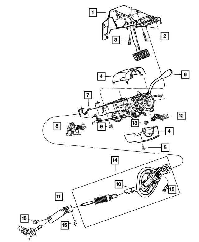 6507599AA - Steering: Hex Head Bolt for Mopar Image image