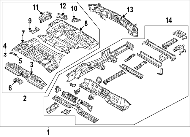 65566P6000 - : Floor Pan Bracket for Hyundai Image