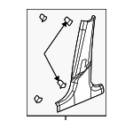 15245412 - Body: Lower Center Pillar Trim for Saturn: Ion Image