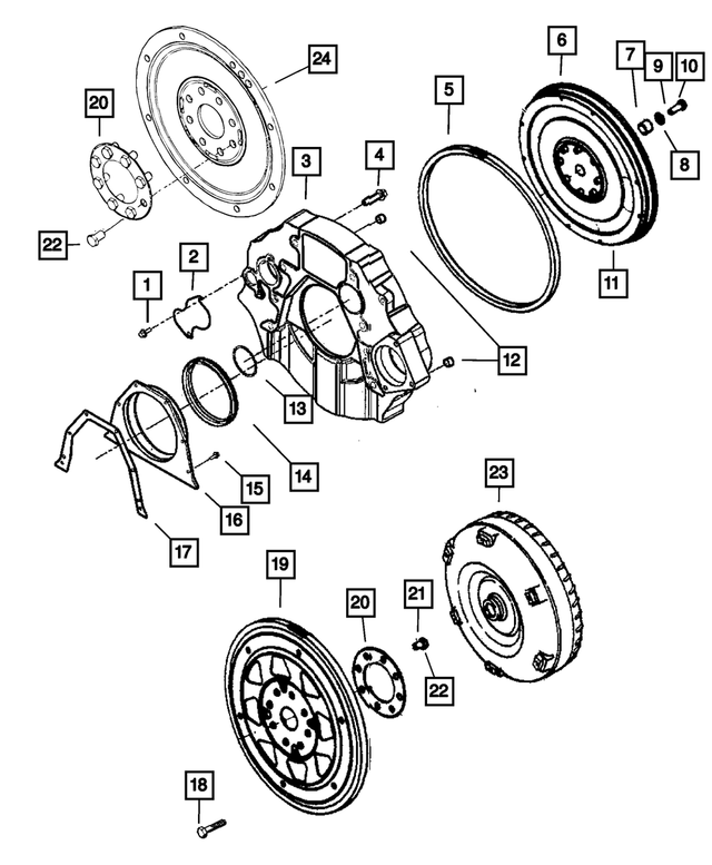 RL109671AA - Engine 6.7L Cummins (Diesel): Torque Converter Package for Mopar Image