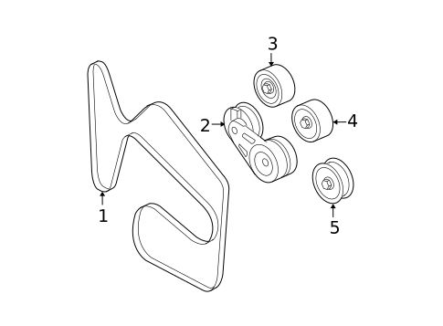 Belts & Pulleys for 2007 Chevrolet Malibu #0