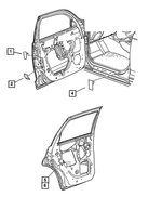 4656432AC - Labels All Vehicle Locations: Tire Pressure Label for Mopar Image