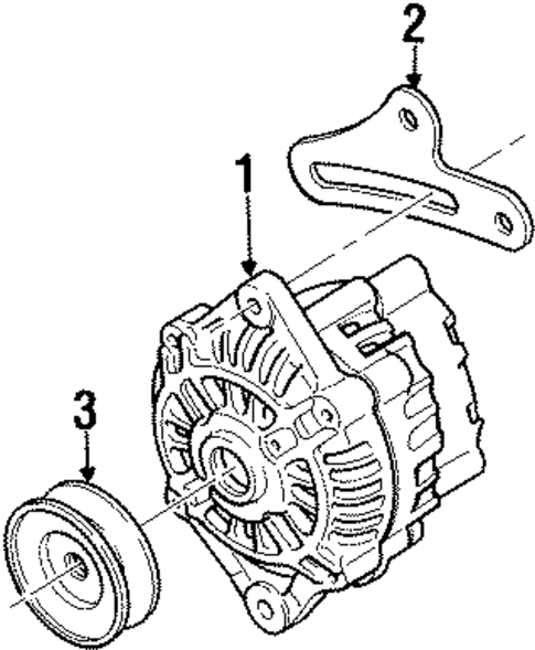 Alternator for 1997 Kia Sephia #1