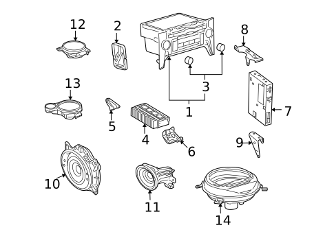 Sound System for 2012 Lexus LS460 #1