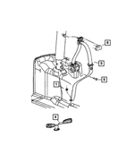 5KC651DVAD - Restraints: Rear Outer Seat Belt, Right for Mopar Image