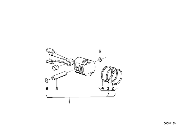 11251461958 - : Repair Kit Piston Rings for BMW-Motorrad Image