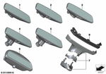 51169388348 - Vehicle Trim: Rearview Mirror Ec for BMW: 740eX, 740i, 740iX, 750i, 750iX, BMW ALPINA B7 Image image