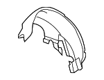 4389850AH - Body: Wheelhouse Liner for Chrysler: 200 Image