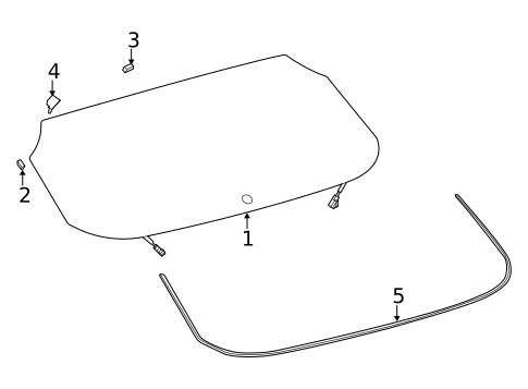 Glass - Lift Gate for 2024 Toyota Venza #0