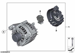 12318507625 - Engine Electrical System: Rp Alternator for BMW Image