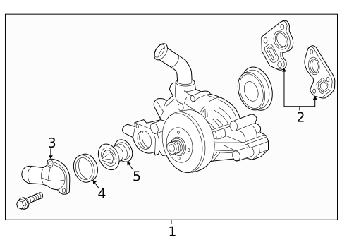 Water Pump for 2005 Chevrolet SSR #0