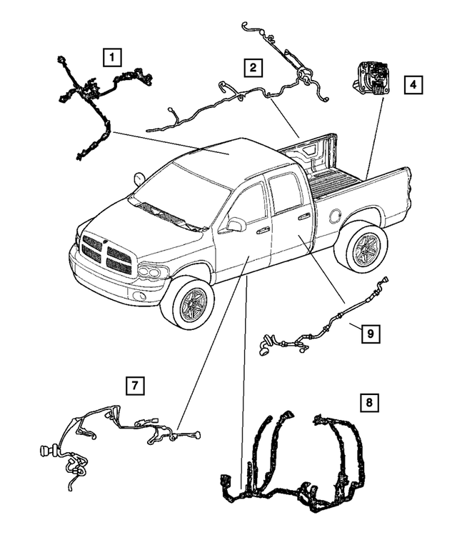 « 56045847AE – Electrical : Châssis Cablage pour Mopar Image »