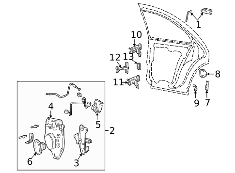 Rear Door for 2000 Lincoln LS #0