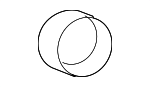 1575A082 - Exhaust: Front Pipe Seal for Mitsubishi Image