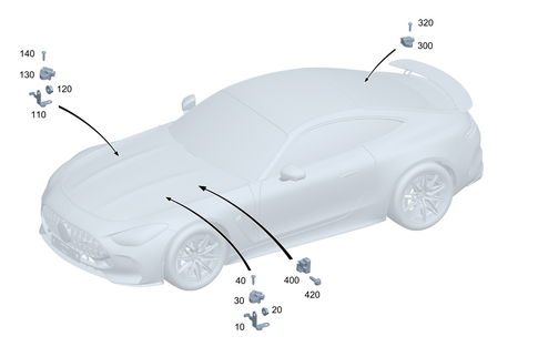 Electrical Parts for Suspension Adjustment for 2025 Mercedes-Benz AMG&reg; GT 55 #0