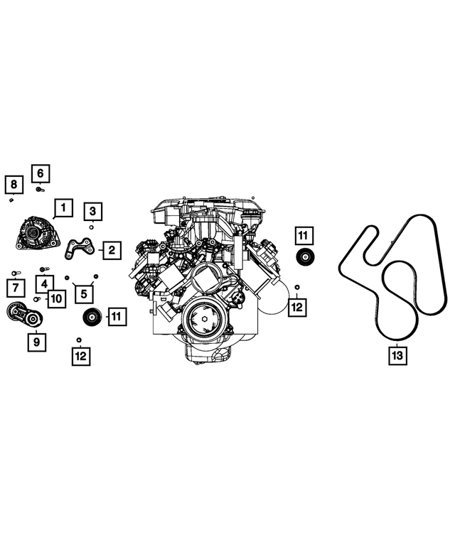 6507442AA - Electrical: Hex Head Screw And Washer for Mopar Image image