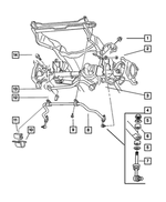 6503861 - Front Suspension &amp; Drive: Hex Flange Nut, Mounting for Mopar Image