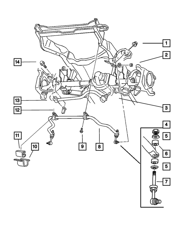 6101687 - Front Suspension &amp; Drive: Hex Lock Nut, Mounting for Mopar Image