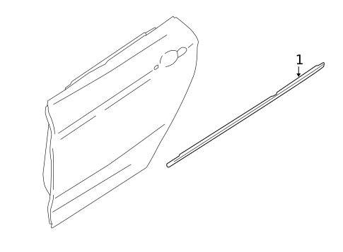 Exterior Trim - Rear Door for 2015 BMW 335i GT xDrive #0