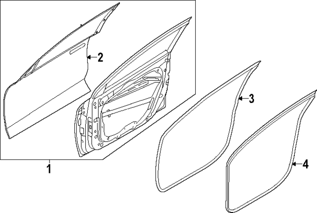82130KL000 - : Door Weather-Strip for Hyundai Image
